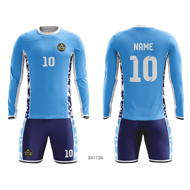 Customized Full Sublimation Long Sleeves Soccer Jersey SJ159