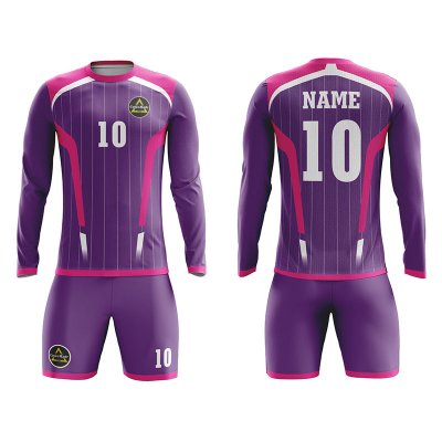 Customized Full Sublimation Long Sleeves Soccer Uniform SU236