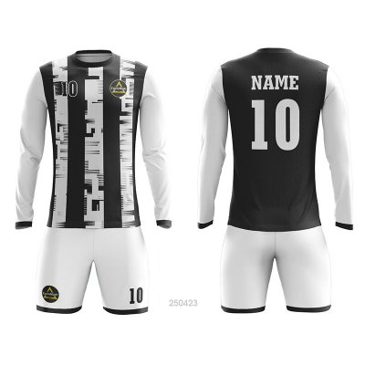 Customized Full Sublimation Long Sleeves Soccer Uniform SU237