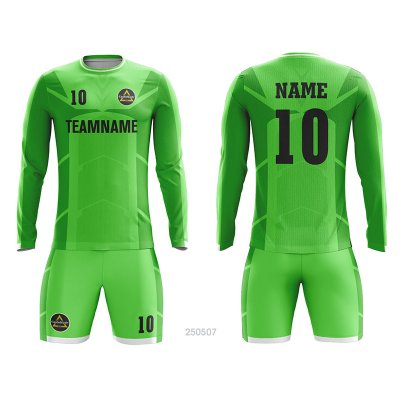Customized Full Sublimation Long Sleeves Soccer Uniform SU238